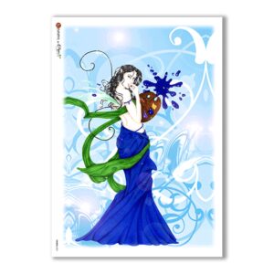 FAIRIES-0031. Rice Paper for decoupage fairies.