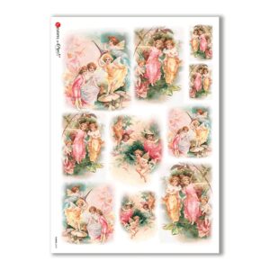 FAIRIES-0039. Rice Paper for decoupage fairies.