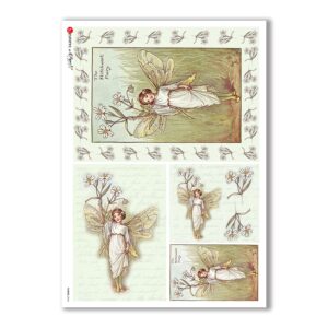 FAIRIES-0046. Rice Paper for decoupage fairies.