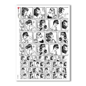 COMICS-0003. Rice Paper comics for decoupage.
