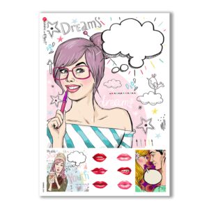 COMICS-0008. Rice Paper comics for decoupage.