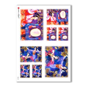 FOLK-0009. Rice Paper ethnic for decoupage.