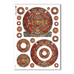 FOLK-0014. Rice Paper ethnic for decoupage.