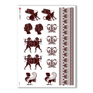 FOLK-0050. Rice Paper ethnic for decoupage.