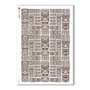 FOLK-0072. Rice Paper ethnic for decoupage.