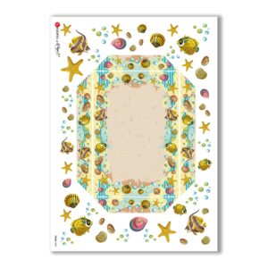 FRAME-0008. Rice Paper frame for decoupage.