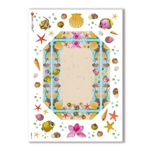 FRAME-0009. Rice Paper frame for decoupage.