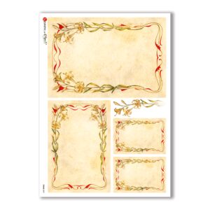 FRAME-0021. Rice Paper frame for decoupage.