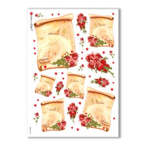 HOLIDAY-0006. Holiday Rice Paper for decoupage.