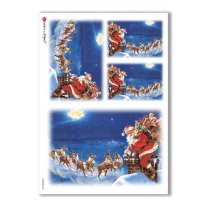 CHRISTMAS-0057. Christmas Rice Paper for decoupage.