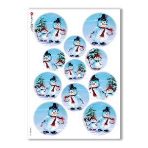CHRISTMAS-0067. Christmas Rice Paper for decoupage.