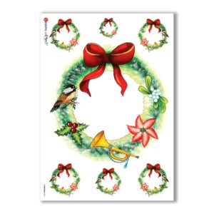 CHRISTMAS-0071. Christmas Rice Paper for decoupage.