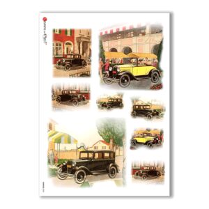 VEHICLES-0003. Vehicles Rice Paper for decoupage.