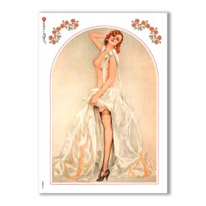 PINUP-0011. Pin-Up Rice Paper for decoupage.