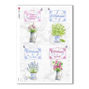 SHABBY-0007. Shabby Rice Paper for decoupage.