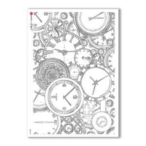 TIME-0004. Watches Rice paper for the decoupage.
