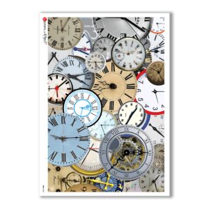 TIME-0005. Watches Rice paper for the decoupage.