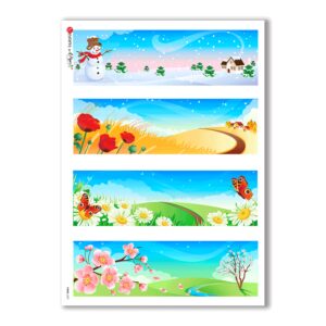 VIEWS-0021. Landscape Rice paper for the decoupage.