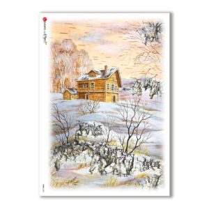 VIEWS-0052. Landscape Rice paper  for the decoupage.