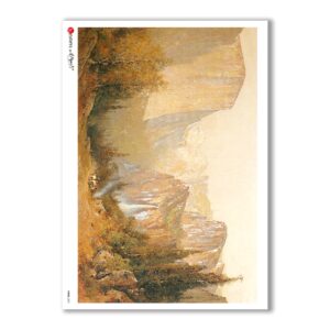 VIEWS-0051. Landscape Rice paper  for the decoupage.