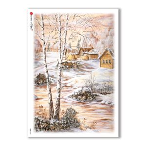 VIEWS-0054. Landscape Rice paper  for the decoupage.