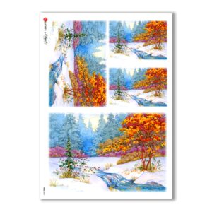 VIEWS-0059. Landscape Rice paper  for the decoupage.
