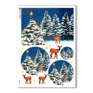 CHRISTMAS-0109. Christmas Rice Paper for decoupage.