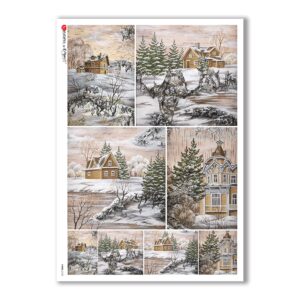VIEWS-0103. Landscape Rice paper for the decoupage.