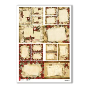 CHRISTMAS-0116. Christmas Rice Paper for decoupage.