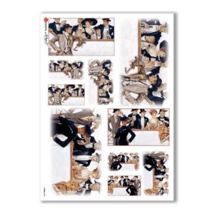 SCENE-0004. Pictorial Rice Paper for decoupage.