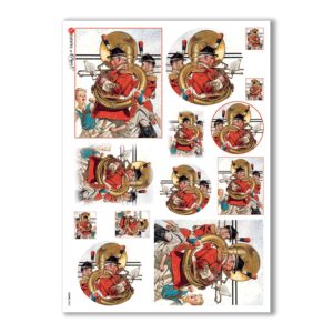 SCENE-0035. Pictorial Rice Paper for decoupage.