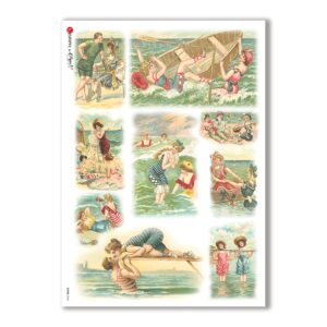 SCENE-0043. Pictorial Rice Paper for decoupage.