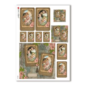 SCENE-0048. Pictorial Rice Paper for decoupage.