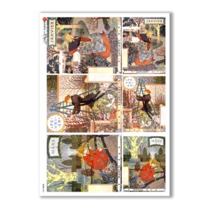 SCENE-0058. Pictorial Rice Paper for decoupage.