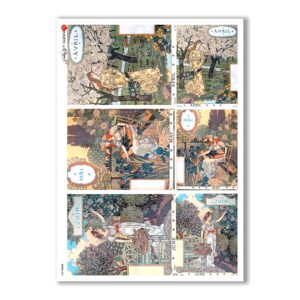SCENE-0059. Pictorial Rice Paper for decoupage.