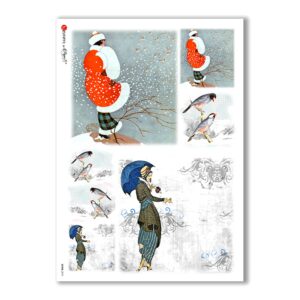 SCENE-0073. Pictorial Rice Paper for decoupage.