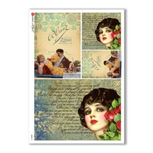 SCENE-0077. Pictorial Rice Paper for decoupage.