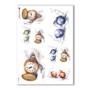 CHRISTMAS-0129. Christmas Rice Paper for decoupage.