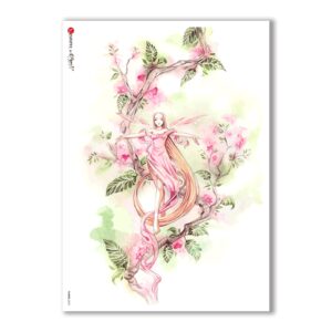 FAIRIES-0052. Rice Paper for decoupage fairies.