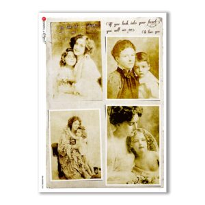 OLD-PHOTOS-0082. Victorian Rice Paper for decoupage.