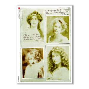 OLD-PHOTOS-0084. Victorian Rice Paper for decoupage.