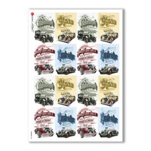 VEHICLES-0022. Vehicles Rice Paper for decoupage.