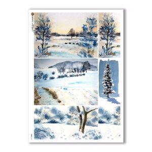 VIEWS-0141. Landscape Rice paper  for the decoupage.