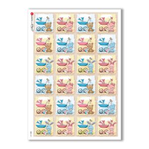 BABY-0069. Rice paper baby for decoupage.
