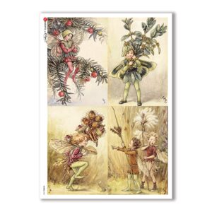 FAIRIES-0058. Rice Paper for decoupage fairies.