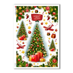 CHRISTMAS-0158. Christmas Rice Paper for decoupage.