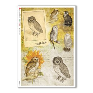 ANIMALS-0133. Animals Rice Paper for decoupage.