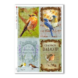 ANIMALS-0138. Animals Rice Paper for decoupage.
