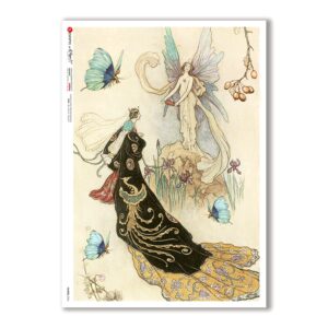 FAIRIES-0066. Rice Paper for decoupage fairies.