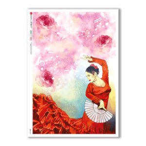 FOLK-0082. Rice Paper ethnic for decoupage.